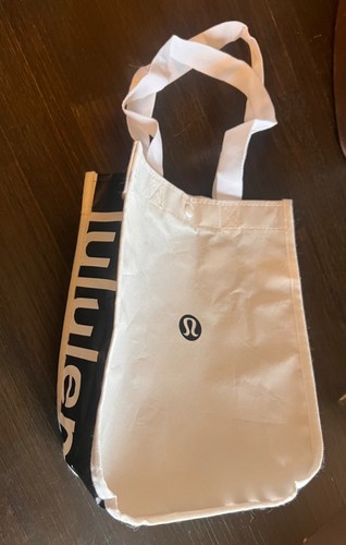 Lululemon white logo tote - logo,